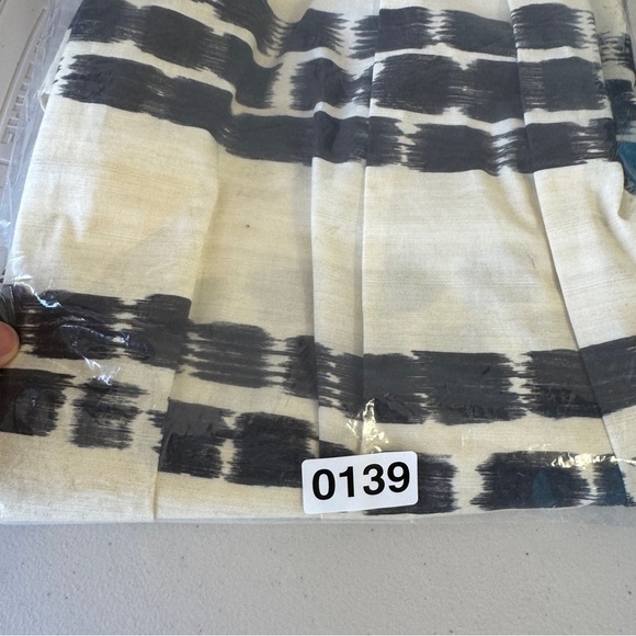 MaxMara Studio Ivory Black Scratched Stripe Print Sleeveless Dress  Size 48 - Picture 16 of 16